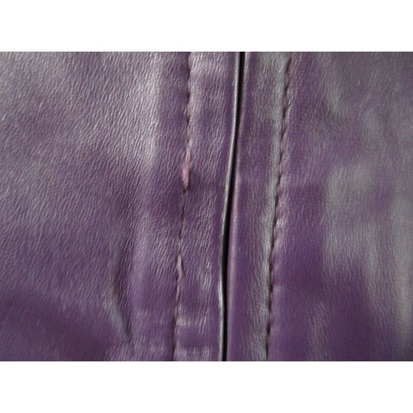Vintage Purple Lambskin Leather Jacket Preston York Size L GUC - Picture 14 of 16